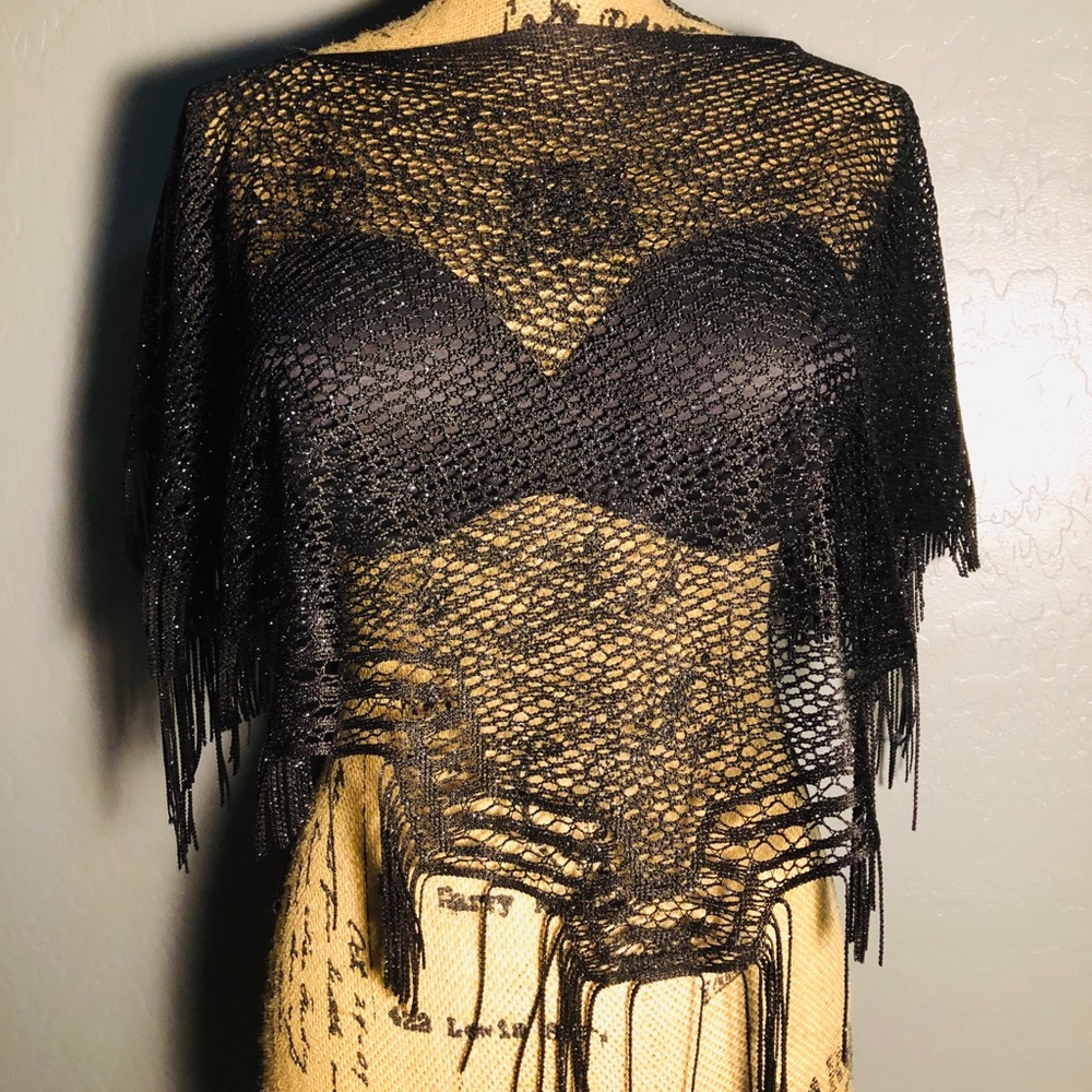Women’s Crocheted Dressy Poncho size S
